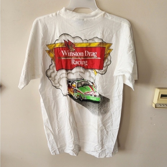 Vintage 90’s 1991 US Nationals Winston Drag Racing Double Sided Shirt Mens XL - Picture 1 of 7